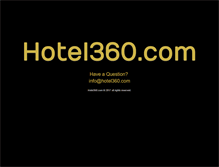 Tablet Screenshot of hotel360.com